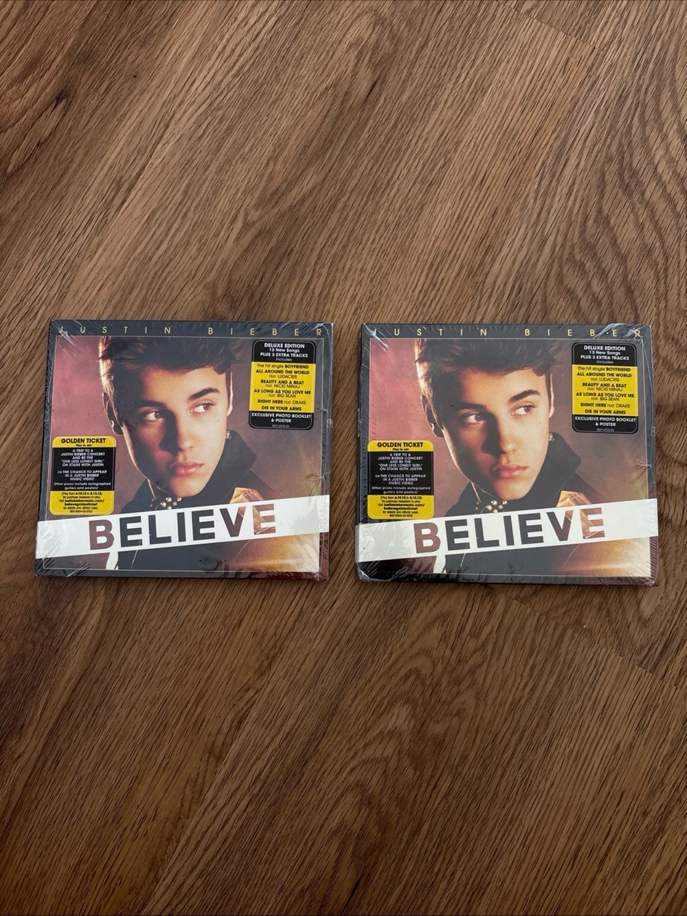TWO Justin Bieber Believe Deluxe Edition CDs